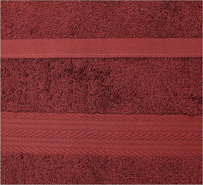 Amazon Basics 6-Piece Fade-Resistant 100% Cotton Hand Towels - Image 3