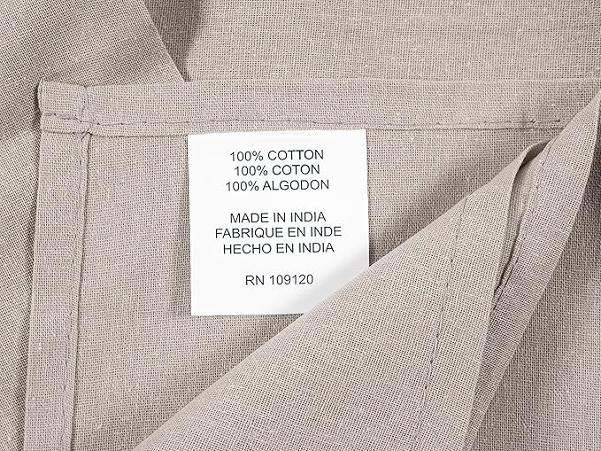KAF Home Set of 12 Flat Flour Sack Embroidery/Craft Gray Kitchen Towels - Image 3