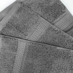 Superior Egyptian Cotton Solid Towel Set, Washcloths 13” x 13”, Hand Towels 20” - Image 6