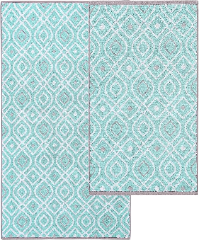 Modern Threads Oxford 6-Piece 100% Cotton Towel Set – Yarn Dyed Jacquard & - Image 5