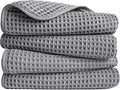 POLYTE 430 GSM Microfiber Lint Free Hand Towel, 16 x 30 in, 4 Pack by Polyte