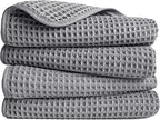 POLYTE 430 GSM Microfiber Lint Free Hand Towel, 16 x 30 in, 4 Pack by Polyte