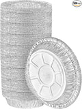 Nicole Home Collection Aluminum Pans 7” Round Disposable Foil Pans – 7 Inch by NicoleHomeCollection